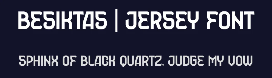BESIKTAS | JERSEY FONT by Studio TRQ — Display Font — thumbnail 2