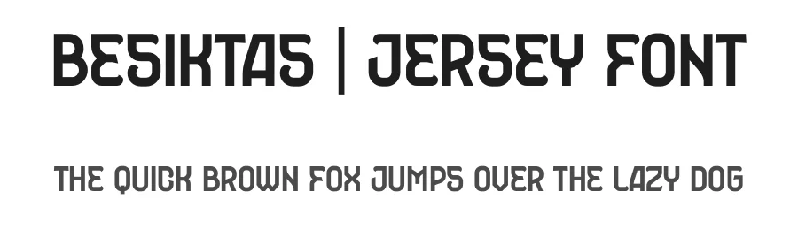 BESIKTAS | JERSEY FONT by Studio TRQ — Display Font