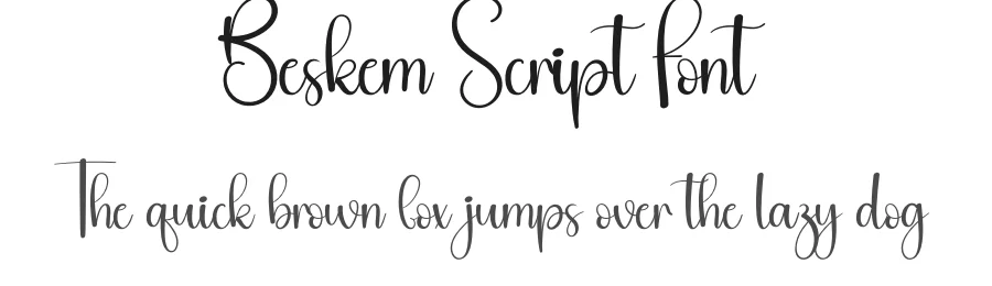 Beskem Script Font by andikastudio — Script Handwritten Font