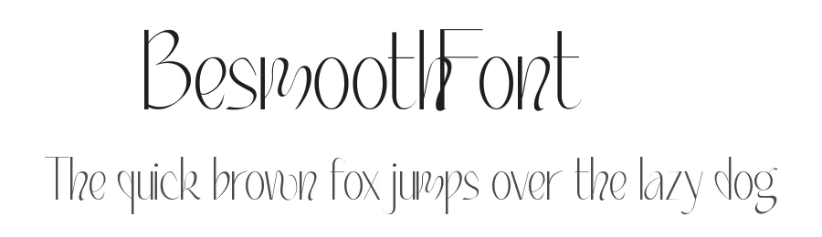 Besmooth Font by RaisProject — Display Font