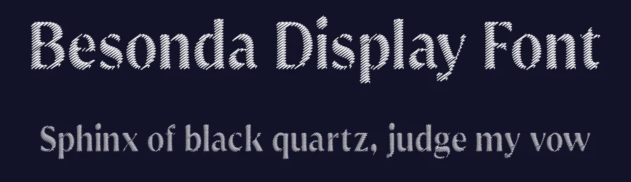 Besonda Display Font by akbartype — Display Font — thumbnail 2