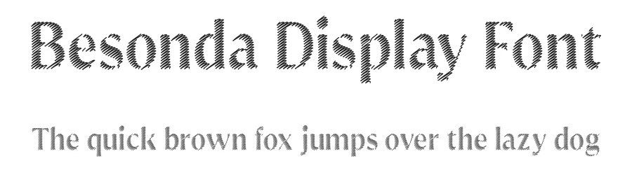 Besonda Display Font by akbartype β Display Font