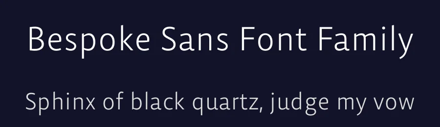 Bespoke Sans Font Family by Indian Type Foundry — Sans Serif Font — thumbnail 2