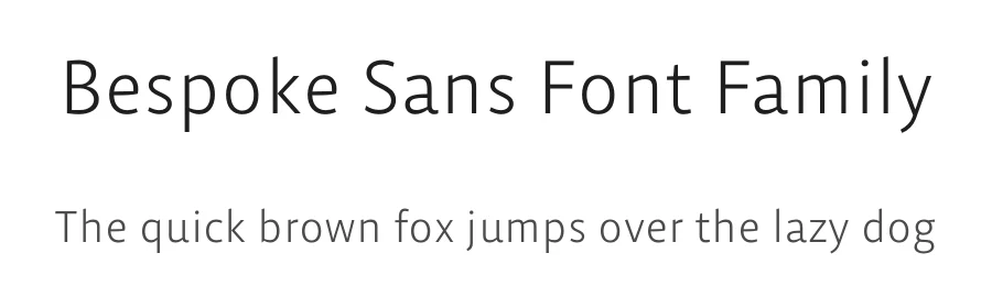 Bespoke Sans Font Family by Indian Type Foundry β Sans Serif Font