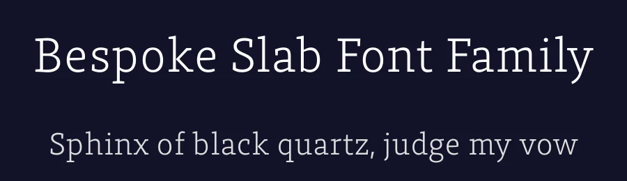 Bespoke Slab Font Family by Indian Type Foundry — Slab Serif Font — thumbnail 2