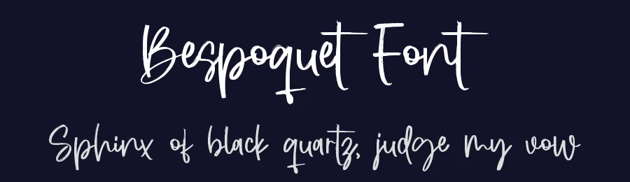 Bespoquet Font by qwrtype — Script Handwritten Font — thumbnail 2