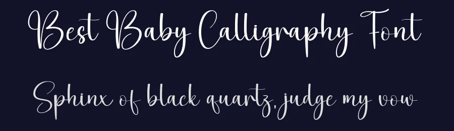 Best Baby Calligraphy Font by creativeletter — Script Handwritten Font — thumbnail 2