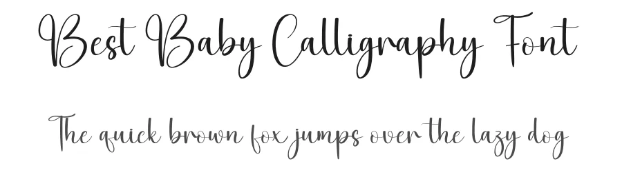 Best Baby Calligraphy Font by creativeletter — Script Handwritten Font