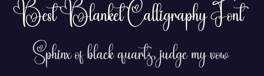 Best Blanket Calligraphy Font by creativeletter — Script Handwritten Font — thumbnail 2