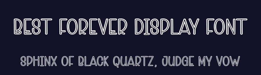 Best Forever Display Font by andikastudio — Display Font — thumbnail 2