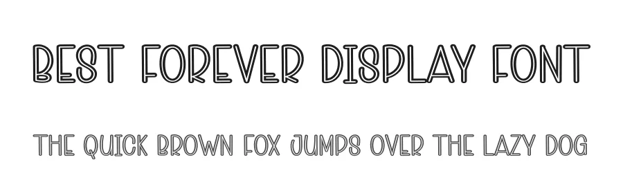 Best Forever Display Font by andikastudio — Display Font