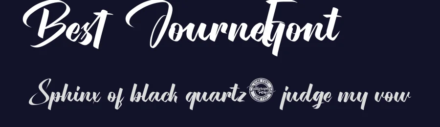 Best Journey Font by CalligraphyFonts.net — Script Handwritten Font — thumbnail 2