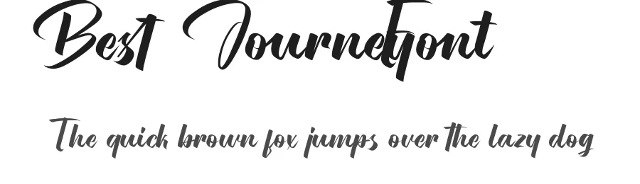 Best Journey Font by CalligraphyFonts.net — Script Handwritten Font