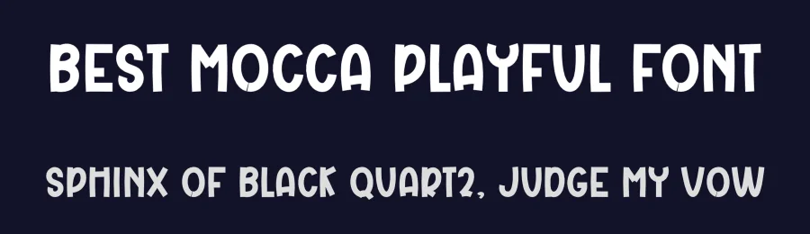 Best Mocca Playful Font by freshtypeink — Display Font — thumbnail 2