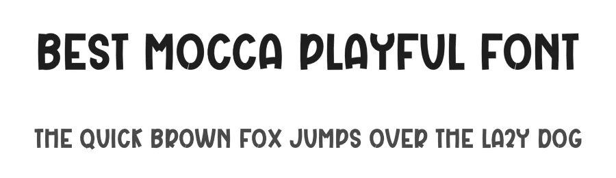 Best Mocca Playful Font by freshtypeink — Display Font