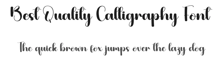 Best Quality Calligraphy Font by creativeletter — Script Handwritten Font