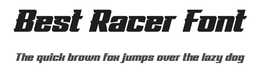 Best Racer Font by Rantautype — Display Font