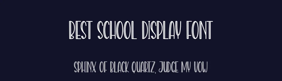 Best School Display Font by creativeletter — Display Font — thumbnail 2