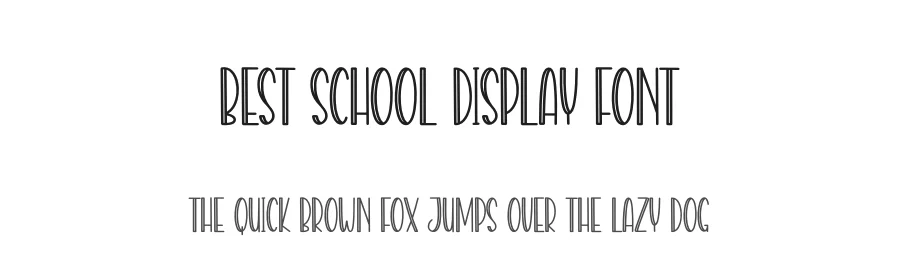 Best School Display Font by creativeletter — Display Font