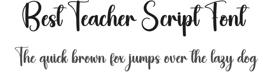 Best Teacher Script Font by andikastudio — Script Handwritten Font