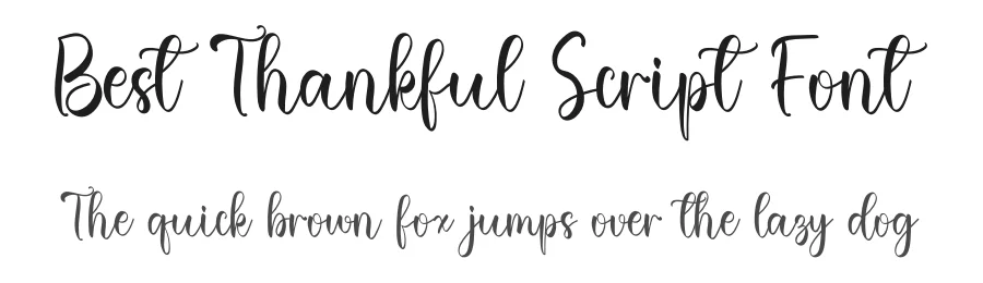 Best Thankful Script Font by inermediaSTUDIO — Script Handwritten Font