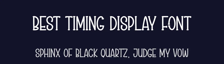 Best Timing Display Font by andikastudio — Display Font — thumbnail 2
