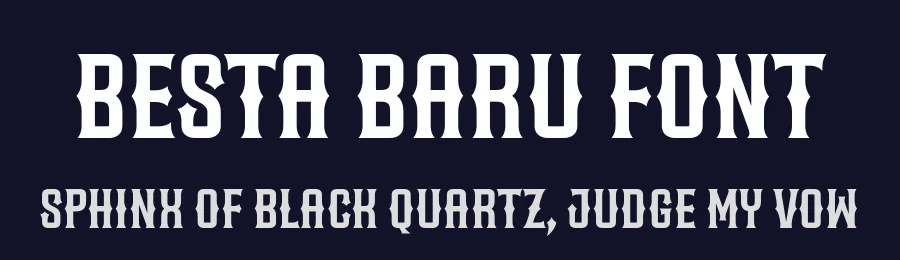 Besta Baru Font by Situjuh — Display Font — thumbnail 2