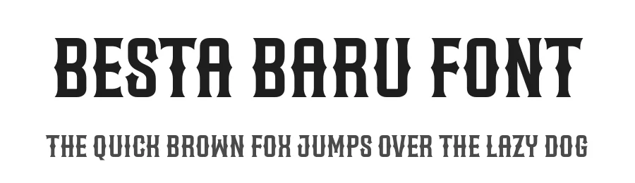 Besta Baru Font by Situjuh — Display Font