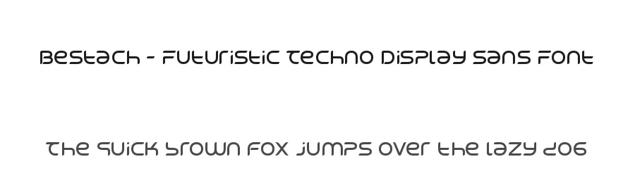 Bestach – Futuristic Techno Display Sans Font by timelesstype.co — Display Font