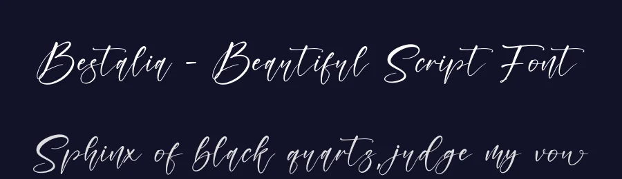 Bestalia – Beautiful Script Font by afterpaper — Script Handwritten Font — thumbnail 2