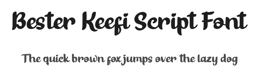 Bester Keefi Script Font by twinletter — Script Handwritten Font