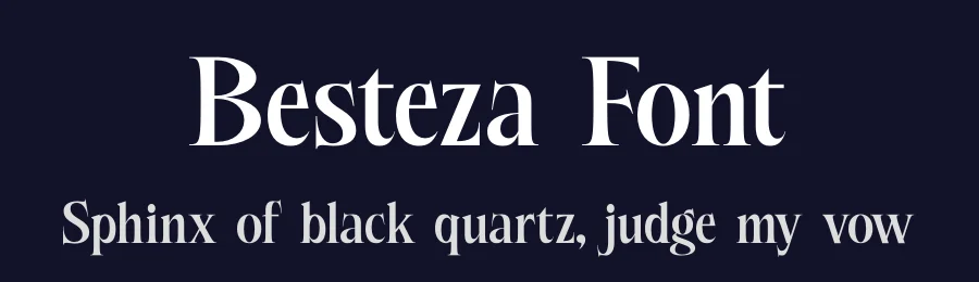 Besteza Font by timelesstype.co — Display Font — thumbnail 2
