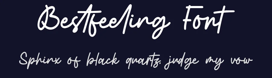 Bestfeeling Font by qwrtype — Script Handwritten Font — thumbnail 2