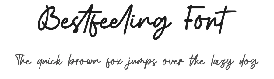 Bestfeeling Font by qwrtype — Script Handwritten Font
