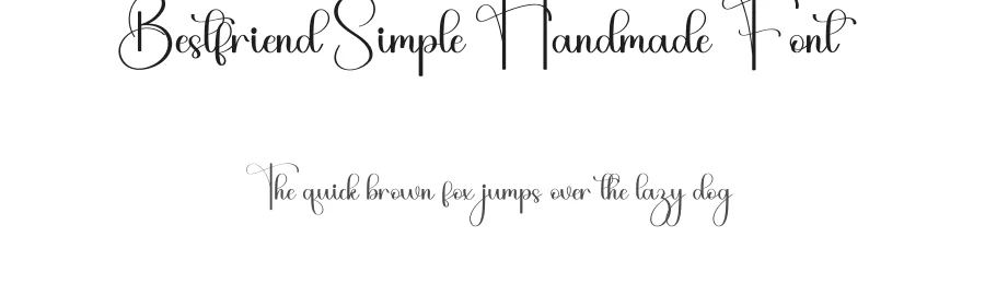 Bestfriend Simple Handmade Font by freshtypeink — Script Handwritten Font
