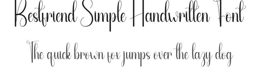 Bestfriend Simple Handwritten Font by andikastudio — Script Handwritten Font