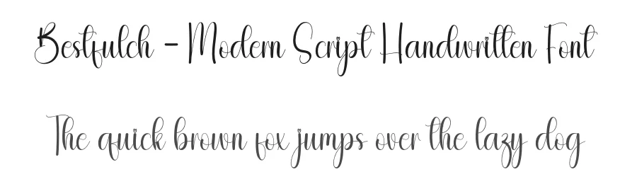 Bestfulch – Modern Script Handwritten Font by andikastudio — Script Handwritten Font