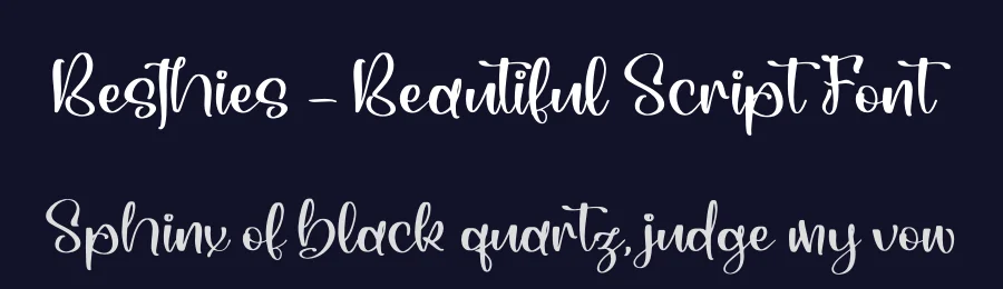 Besthies – Beautiful Script Font by perspectype — Script Handwritten Font — thumbnail 2