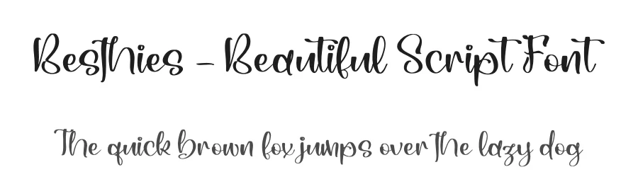 Besthies – Beautiful Script Font by perspectype — Script Handwritten Font