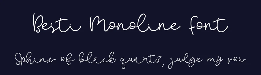 Besti Monoline Font by waptype0894 — Decorative Font — thumbnail 2