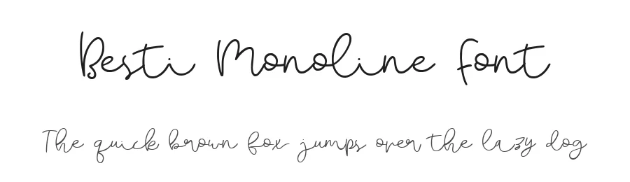 Besti Monoline Font by waptype0894 — Decorative Font