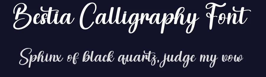 Bestia Calligraphy Font by creativeletter — Script Handwritten Font — thumbnail 2