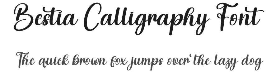 Bestia Calligraphy Font by creativeletter — Script Handwritten Font