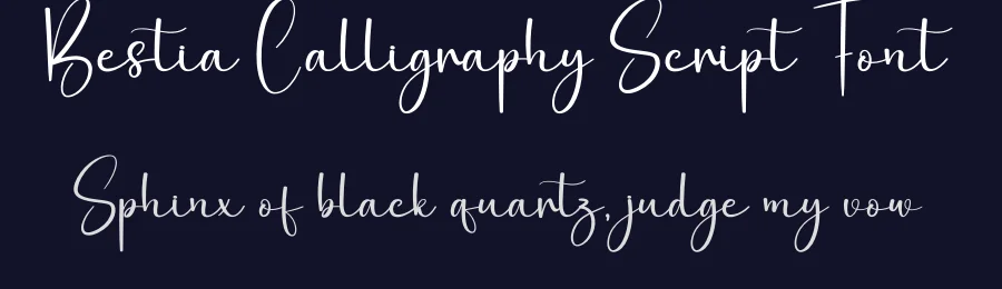 Bestia Calligraphy Script Font by creativeletter — Script Handwritten Font — thumbnail 2