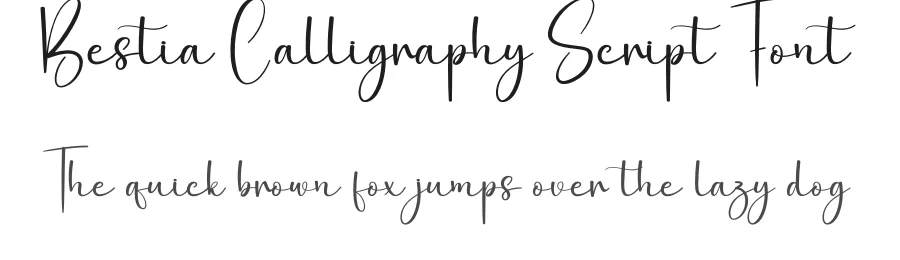Bestia Calligraphy Script Font by creativeletter — Script Handwritten Font