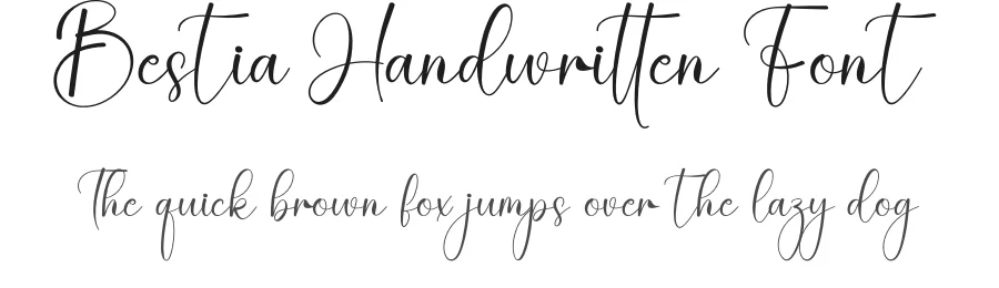 Bestia Handwritten Font by creativeletter — Script Handwritten Font