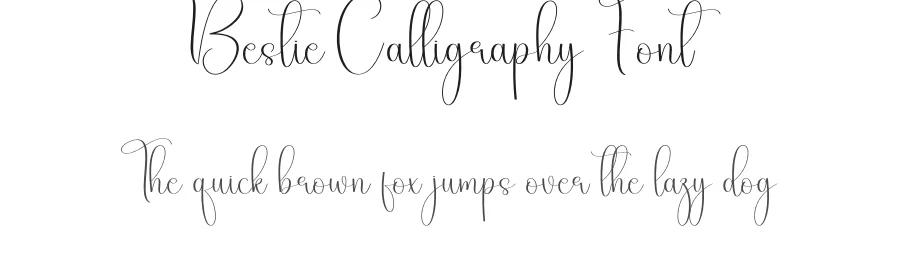 Bestie Calligraphy Font by creativeletter — Script Handwritten Font