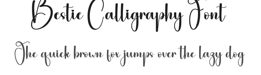 Bestie Calligraphy Font by andikastudio — Script Handwritten Font