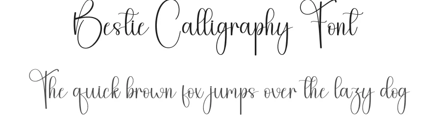 Bestie Calligraphy Font by andikastudio — Script Handwritten Font