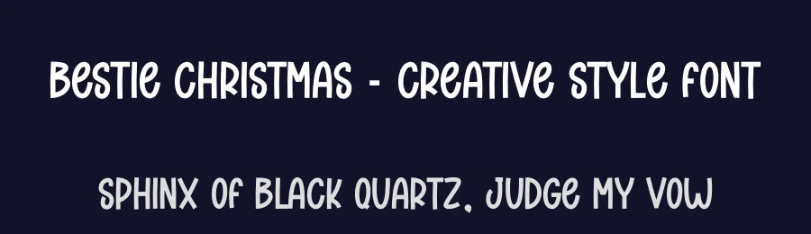 Bestie Christmas – Creative Style Font by creativeletter — Display Font — thumbnail 2